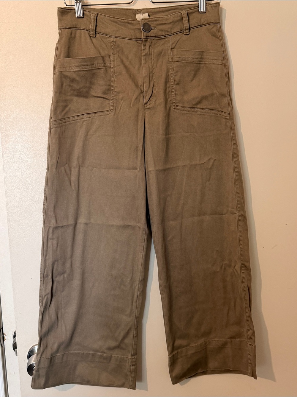 Joie Wide Leg Utility Crop Pants Size 8 Coastal Grandmother Boho Chic Boho